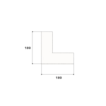 GGK Inneneck BR 60x110/80-9005, PVC 