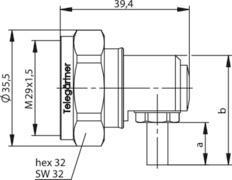TEGA 7-16 Winkelstecker Cr     100024418 
