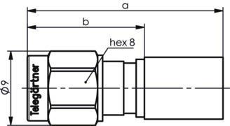 TEGA SMA-Kabelstecker Cr/Cr    100024634 