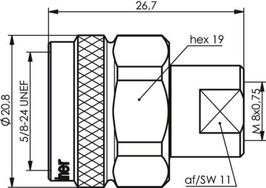 TG ADAPTER N-FME (M-M)       J01027A0013 