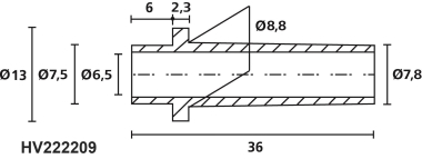 Hellermann HV2209-PVC-FR-BK(1000) 