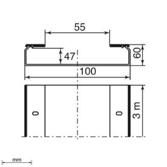 Unex Kabelrinne ungelocht hfr   66101-48 