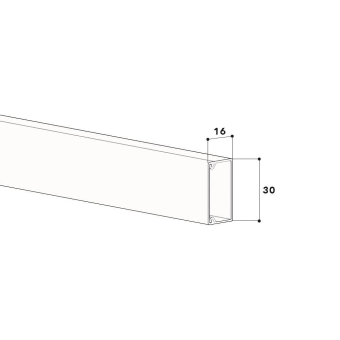 GGK 3631 LFG 15x30-9005 Leitungs- 