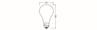 LEDV LED Bulb 24-200W/827 3452lm 