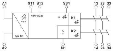 Phoenix 2700466 PSR-MC20-3NO-1DO-24DC-SC 