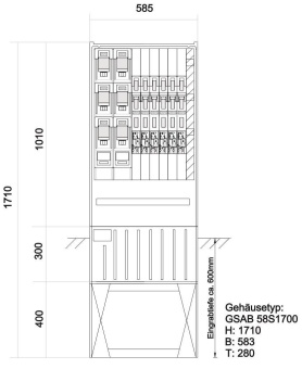 GSAB Verteilersäulen  58S17K2LSL2-6LSL00 