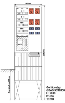 GSAB Verteilersäulen     58S20FP2322168S 