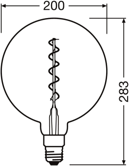 Osram 1906 LED BGLBD 5W/818 230V FIL SM 