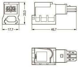 WAGO 893-129 Abgriffmodul,für 