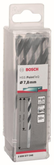Bosch   HSS-Spiralbohrer PointTeQ 7,8 mm 