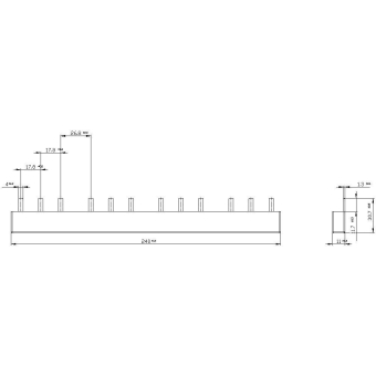 Siemens Stiftsammelschiene 16qmm 5ST3647 