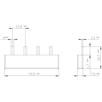 SIEM Stiftsammelschiene, 16qmm   5ST3636 