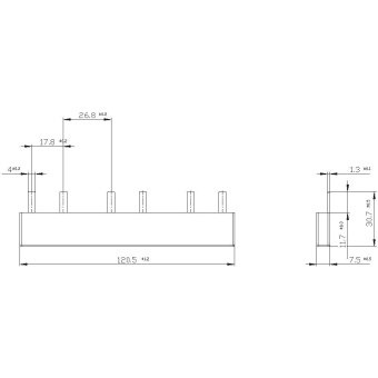 Siemens Stiftsammelschiene 16qmm 5ST3641 