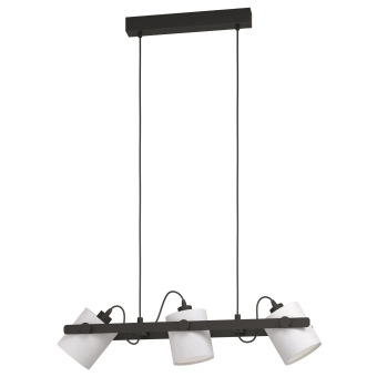 EGLO Hängeleuchte/3 Schwarz/Holz   43426 