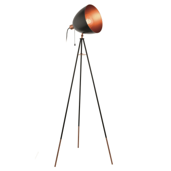 EGLO  STL/1 E27 SCHWARZ/KUPFER 'CHESTER' 