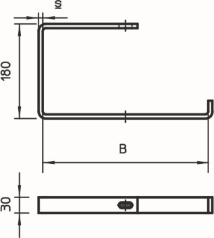 OBO AHB 300 FT Abhängebügel Flachstahl 
