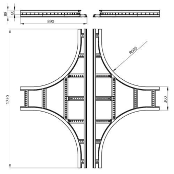 Kreuzung halogenfrei grau 85x300 R600 U4 
