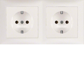 BER S1 Schuko Voll 2fach mit    47209909 