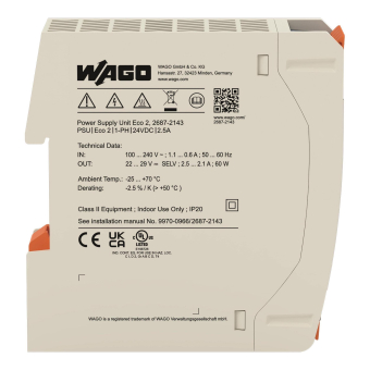 WAGO 2687-2143 Netzgerät Eco 2 1-phasig 