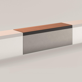 Bega Stadtmöbel Sitzauflage Grafit 95057 