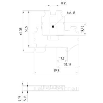 SIEM Doppelstockklemme für 8WH1020-5LF00 