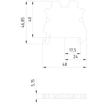 SIEM Reihenklemme, 2,5qmm  8WH1000-0AF08 