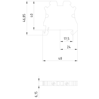 SIEM Reihenklemme, 4qmm    8WH1000-0AG08 