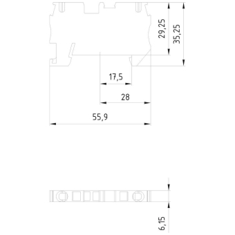 Siemens 8WH20000AG00 Durchgangsklemme 