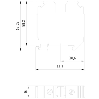 SIEM Durchgangsklemme      8WH1000-0AM00 
