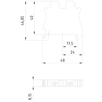 SIEM Reihenklemme, 6qmm    8WH1000-0AH08 
