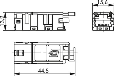TEGA STX RJ45 Modul A Cat.6a J80029A0000 