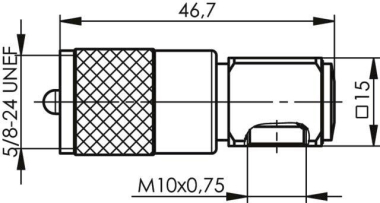 TG UHF-NormkopfStecker Ag/Ni J01040B1200 