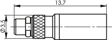 TG MMCX-Kabelstecker Cr/Cr     100025101 