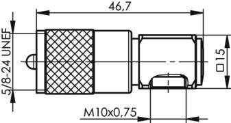 TG UHF-NormkopfStecker Ag/Ni J01040B1200 
