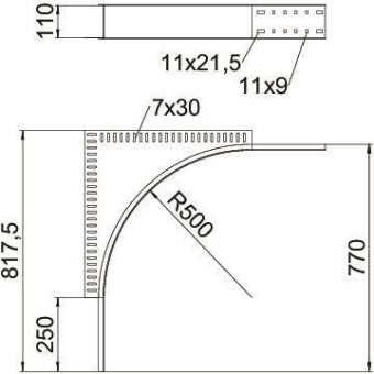 OBO WEAS 110 FT Eckanbaustück 110 St FT 