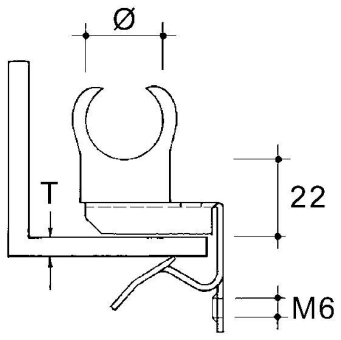 Niedax E-KLIPS,Universal-     EH1420-P22 