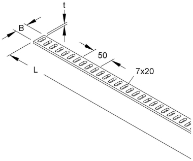 NIED Flacheisensprossen      SPM 30X5/3B 