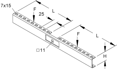 NIED Doppelausleger 425mm        KTDL400 