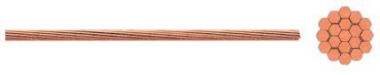 KUPFERSEIL, WEICH, BLANK 50qmm 