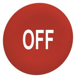 Schneider Tastenschild rot OFF   ZBAF435 