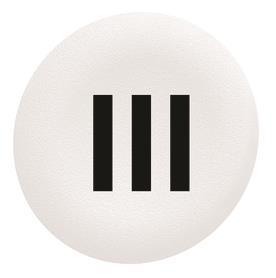 Schneider Tastenschild weiss III ZBAF137 