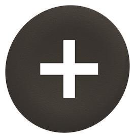 Schneider Tastenschild schwarz  ZBAF2934 