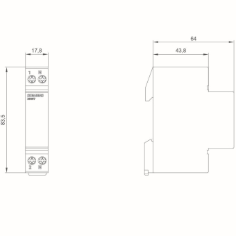 Siemens 3NW7053 Einbausicherungssockel 