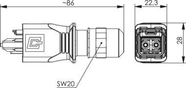 TEGA STX V14 2SC Steckerset    100007620 