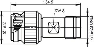 TG Adapter TNC -R-TNC, 50    J01014R0001 
