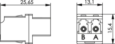 TEGA LC/APC Duplex Kupplung  J08071A0004 