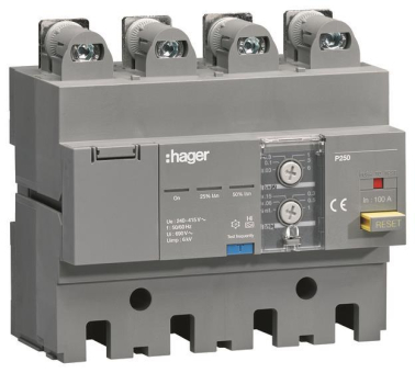 Hager Fi-Block P250 4P 100A Idn  HBT100H 