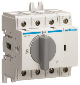 Hager Lasttrennschalter 4polig    HAC408 