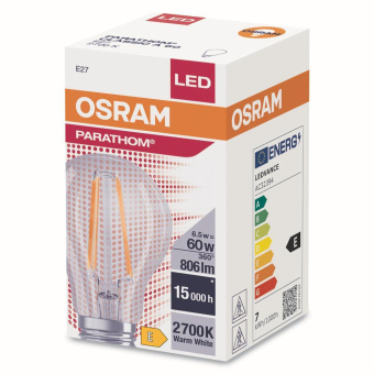 OSR PARATHOM 6,5-60W/827 806lm Filament 
