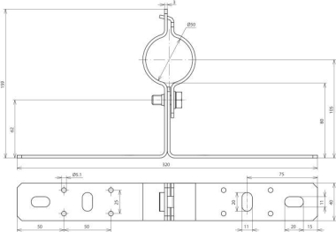 DEHN Wand-Befestigung             105340 